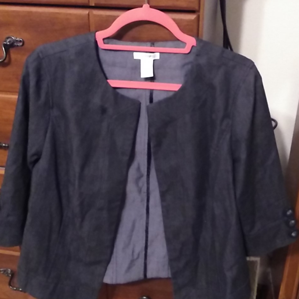 Cropped jean jacket Size 14/16W